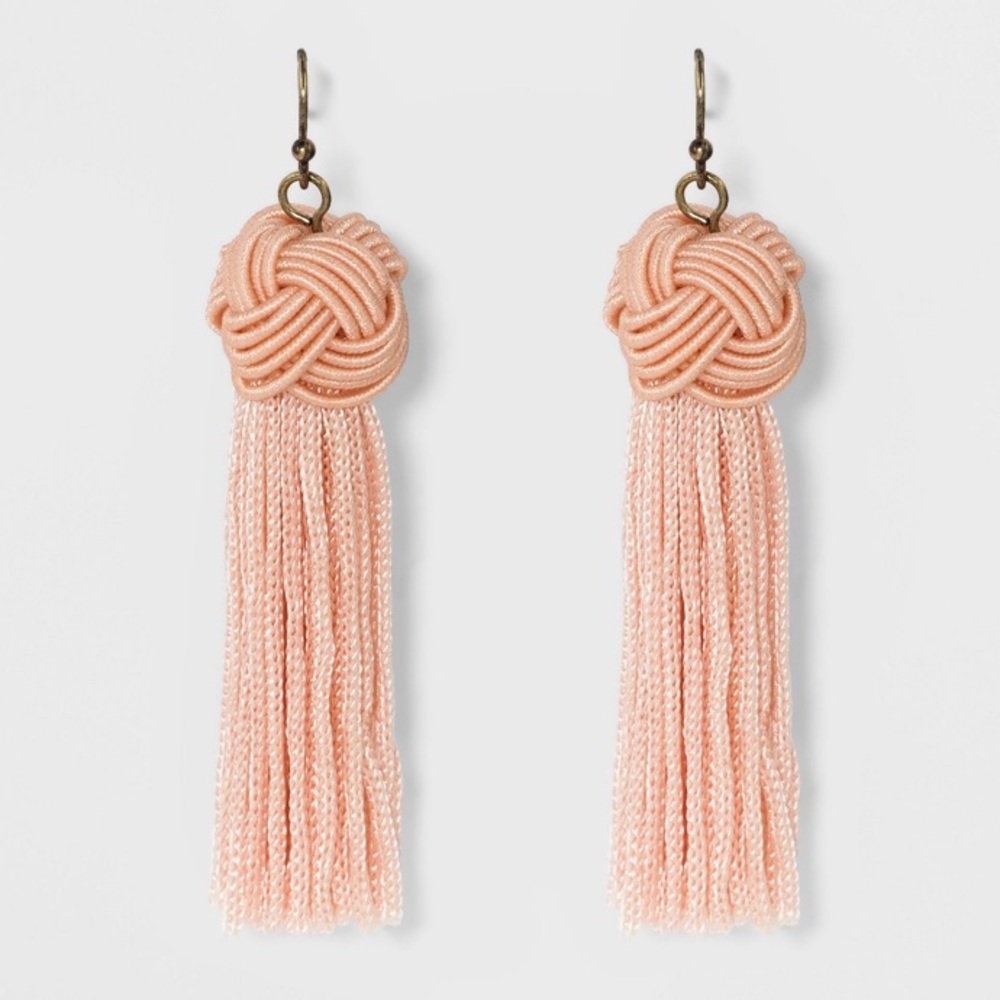 Sugarfix by BaubleBar Tassel Drop Knot Earrings